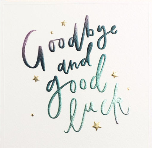 Picture of GOODBYE AND GOOD LUCK CARD